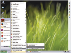 Gambar 1. Membuka Program Microsoft Visual Studio 2005